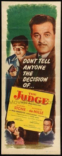 8m726 JUDGE insert '49 Milburn Stone, Katherine DeMille, don't tell anyone the decision!