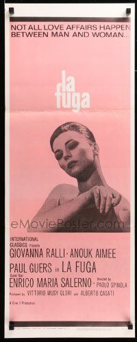 8m741 LA FUGA insert '66 Paola Spinola directed Italian lesbian sex drama, pretty Giovanna Ralli!
