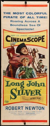 8m774 LONG JOHN SILVER insert '54 Robert Newton as the most colorful pirate of all time!