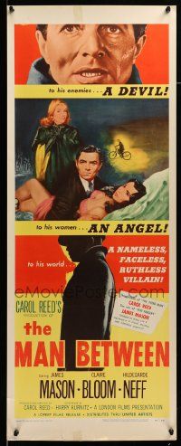 8m793 MAN BETWEEN insert '53 James Mason is a smooth sinner, Claire Bloom, directed by Carol Reed!