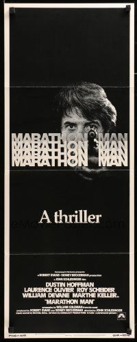 8m800 MARATHON MAN insert '76 cool image of Dustin Hoffman, John Schlesinger classic thriller!