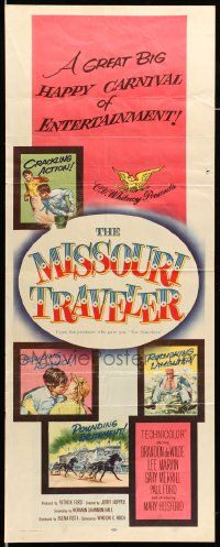 8m815 MISSOURI TRAVELER insert '58 a great big show with crackling action & rollicking laughter!