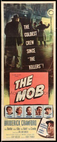 8m816 MOB insert '51 Broderick Crawford, Betty Buehler & Richard Kiley, art of gangsters!