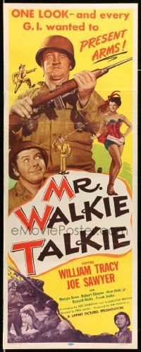 8m822 MR WALKIE TALKIE insert '52 William Tracy, Joe Sawyer, Margia Dean in wacky WWII comedy!