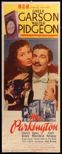 8m824 MRS. PARKINGTON insert '44 great romantic close up of Greer Garson & Walter Pidgeon!