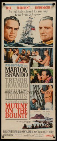 8m826 MUTINY ON THE BOUNTY insert '62 Marlon Brando, Trevor Howard, Richard Harris!
