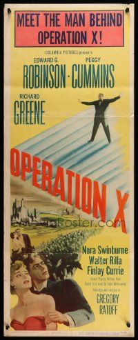 8m852 OPERATION X insert '50 Edward G. Robinson, Peggy Cummins, Richard Greene