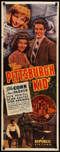 8m870 PITTSBURGH KID insert '41 boxer Billy Conn, pretty Jean Parker, Dick Purcell!