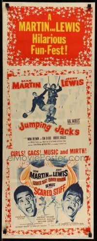 8m919 SCARED STIFF/JUMPING JACKS insert '58 wacky Martin & Lewis double-bill!