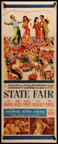 8m952 STATE FAIR insert '62 Pat Boone, Bobby Darin, Pamela Tiffin, Rodgers & Hammerstein musical!
