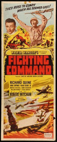 8m967 TEXAS TO TOKYO insert R50 Robert Mitchum moves to better billing & shown, Fighting Command!