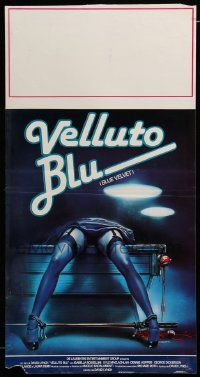 8m284 BLUE VELVET Italian locandina '86 directed by David Lynch, wild artwork by Enzo Sciotti!