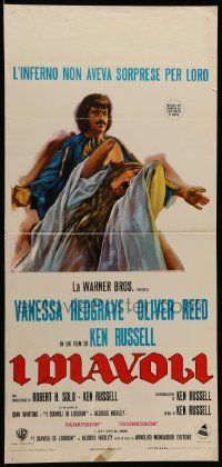 8m325 DEVILS Italian locandina '71 Iaia art of Oliver Reed & Vanessa Redgrave, Ken Russell!