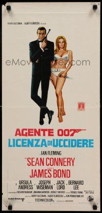 8m329 DR. NO Italian locandina R71 Sean Connery as James Bond & sexy Ursula Andress in bikini!
