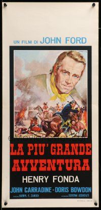 8m330 DRUMS ALONG THE MOHAWK Italian locandina R64 Ford, Henry Fonda & war by Rodolfo Gasparri!