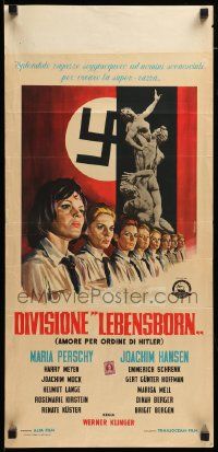 8m450 ORDERED TO LOVE Italian locandina '63 teenage girls in secret Nazi mating camps, lebensborn!