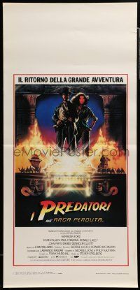 8m460 RAIDERS OF THE LOST ARK Italian locandina R80s adventurer Harrison Ford by Drew Struzan!
