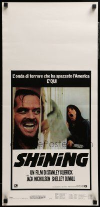 8m478 SHINING Italian locandina '80 King & Kubrick horror masterpiece, crazy Jack Nicholson!