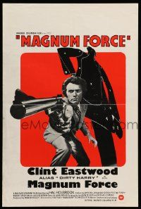 8p050 MAGNUM FORCE Belgian '73 by Clint Eastwood, who is Dirty Harry pointing his huge gun!
