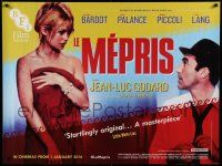 8p682 LE MEPRIS advance British quad R16 Jean-Luc Godard's Le Mepris, sexiest Brigitte Bardot!