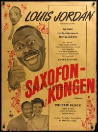 8p157 BEWARE Danish '46 Louis Jordan & His Tympany Five, all-black musical feature!
