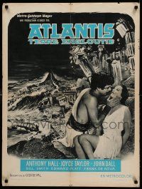 8p478 ATLANTIS THE LOST CONTINENT French 24x31 '61 George Pal underwater sci-fi, cool fantasy art!