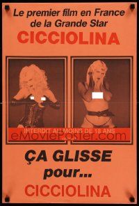 8p513 CICCIOLINA NUMBER ONE French 17x25 '86 super-sexy images of topless Ilona Staller!