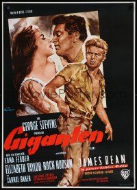 8p119 GIANT German R60s James Dean, Elizabeth Taylor, Rock Hudson, directed by George Stevens!