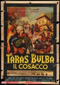 8p209 PLAINS OF BATTLE Italian 1sh '63 Wladimir Medar, Taras Bulba il cosacco