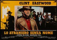 8p253 HIGH PLAINS DRIFTER Italian 18x26 pbusta '73 Clint Eastwood, different art and images!
