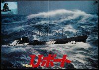 8p942 DAS BOOT 2-sided Japanese '81 The Boat, German WW II submarine classic, cool map & images!
