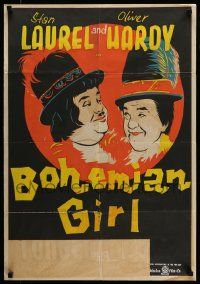 8p008 BOHEMIAN GIRL Singapore '50s Hal Roach, great different art of Laurel & Hardy!