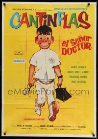 8p420 EL SENOR DOCTOR Spanish '65 Dr. Cantinflas, Migeual M. Delgado!