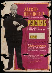 8p454 PSYCHO Spanish '61 full-length Alfred Hitchcock, Janet Leigh, Anthony Perkins, classic!