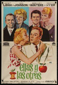 8p474 WIVES & LOVERS Spanish '64 Janet Leigh, Van Johnson, Shelley Winters, Martha Hyer by Jano!