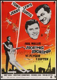 8p075 BOEING BOEING Swedish '66 Tony Curtis & Lewis in the big comedy of nineteen sexty-sex!