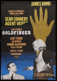 8p087 GOLDFINGER Swedish R67 Sean Connery as James Bond 007, Aberg artwork!