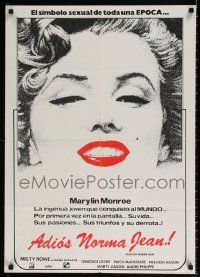 8p012 GOODBYE NORMA JEAN Venezuelan '76 great art of sexiest Misty Rowe as Marilyn Monroe!