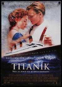 8p328 TITANIC Yugoslavian 19x27 '98 Leonardo DiCaprio, Kate Winslet, directed by James Cameron!