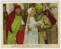 8r004 ALI BABA & THE FORTY THIEVES color 8x10 still '44 Arab Jon Hall, Maria Montez & Andy Devine!