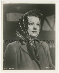 8r076 ANNE BAXTER 8x10 still '47 close portrait with scarf over her hair from Blaze of Noon!