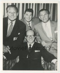 8r080 ART LINKLETTER/RONALD REAGAN/GEORGE BURNS/PHIL SILVERS 8.25x10 still '60s likely at a roast!