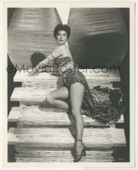 8r085 AVA GARDNER deluxe 8x10 still '60 in sexy outfit with fishnet stockings from Angel Wore Red!