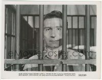 8r108 BIG TIP OFF 8x10.25 still '55 best close up of Richard Conte in jail cell behind bars!