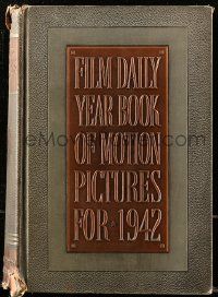 8s045 FILM DAILY YEARBOOK OF MOTION PICTURES hardcover book '42 filled with movie information!