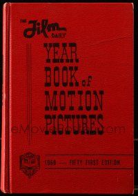8s070 FILM DAILY YEARBOOK OF MOTION PICTURES hardcover book '69 loaded with movie information!