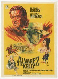 8s098 ALVAREZ KELLY Spanish herald '66 different Jano art of William Holden & Richard Widmark!