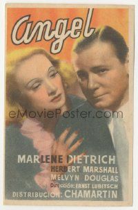 8s102 ANGEL Spanish herald '42 Marlene Dietrich & Herbert Marshall c/u, Ernst Lubitsch, Raphaelson