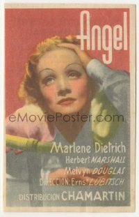 8s104 ANGEL Spanish herald '42 super close up of sexy Marlene Dietrich, Ernst Lubitsch, Raphaelson