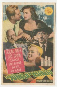 8s112 ASPHALT JUNGLE Spanish herald '51 Marilyn Monroe, Sterling Hayden, John Huston, different!